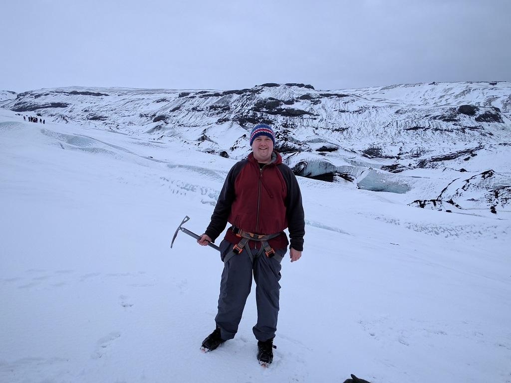 Dave Boutin standing in a snowy landscape